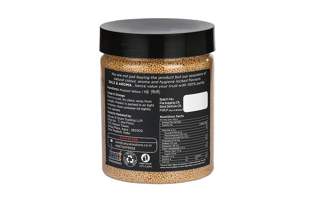 Salz & Aroma Yellow Mustard    Plastic Jar  350 grams